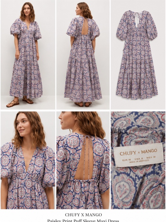 Mango Dresses & Skirts - Chufy X Mango
Chufy x Mango Bohemian Red & Blue Paisley Summer Maxi
Dress sz.M